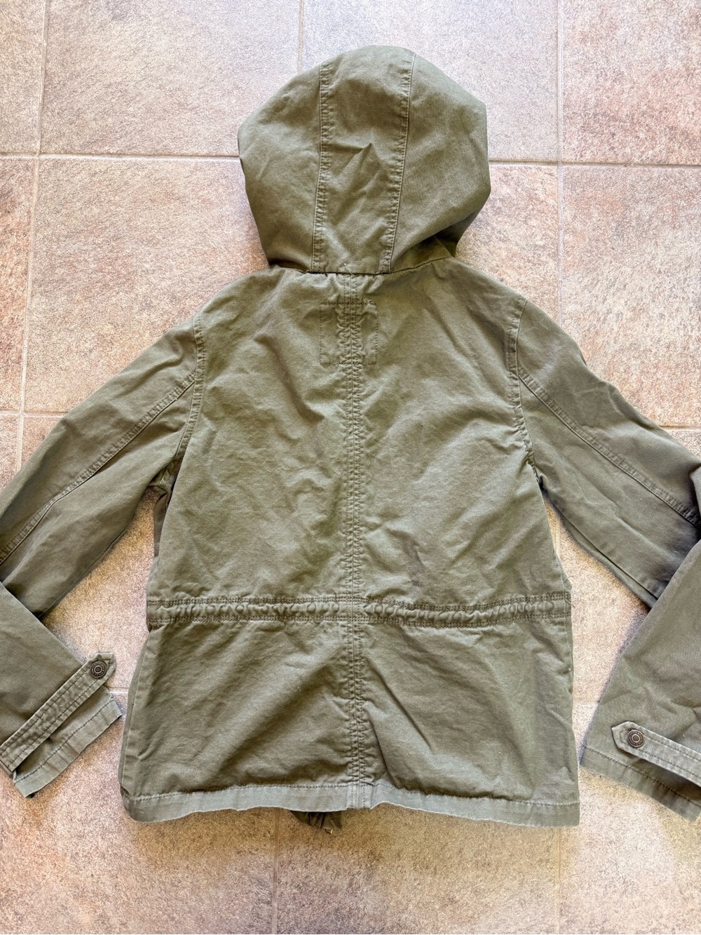 Prince & Fox Olive Green Utility Jacket Size Medium 100% Cotton - Picture 6 of 7